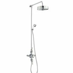 Hudson Reed Triple Exposed Thermostatic Shower Valve W/ Luxury Rigid Riser Kit