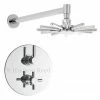 Hudson Reed - Tec Twin Concealed Thermostatic Shower Valve With Cloudburst Head -Hudson Reed Shop A3098 A3027 ARM03 p