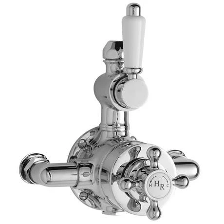 Hudson Reed Traditional Twin Valve with Rigid Riser Kit & Shower Rose - Chrome Hudson Reed Traditional Twin Valve With Rigid Riser Kit & Shower Rose - Chrome -Hudson Reed Shop A3099 A3600 d2 460