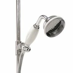 Hudson Reed Twin Shower Valve With Victorian Grand Rigid Riser Kit - Chrome -Hudson Reed Shop A3099 AM312 new d32 375
