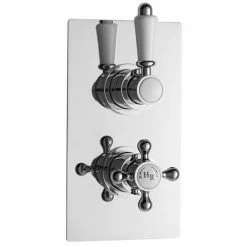 Hudson Reed Traditional Twin Concealed Thermostatic Shower Valve + Slide Rail Kit 4 Hudson Reed Traditional Twin Concealed Thermostatic Shower Valve + Slide Rail Kit -Hudson Reed Shop A3099C A3211 d2 460