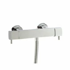 Hudson Reed Quadro Thermostatic Bar Valve With Sheer Slide Rail Kit - Chrome -Hudson Reed Shop A3167 A3503 d2 375