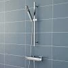 Hudson Reed Quadro Thermostatic Bar Valve With Kubix Slide Rail Kit - Chrome -Hudson Reed Shop A3503 A3181 np