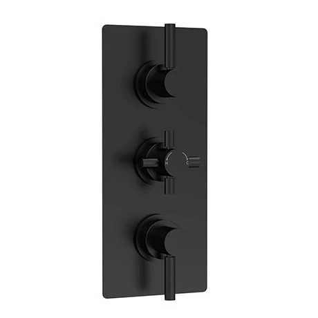 Hudson Reed Tec Pura Plus Triple Concealed Thermostatic Shower Valve - Matt Black - A4003 Hudson Reed Tec Pura Plus Triple Concealed Thermostatic Shower Valve - Matt Black - A4003 -Hudson Reed Shop A4003 m