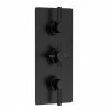 Hudson Reed Tec Pura Plus Concealed Thermostatic Triple Shower Valve With Diverter - Matt Black - A4023 -Hudson Reed Shop A4023 m2