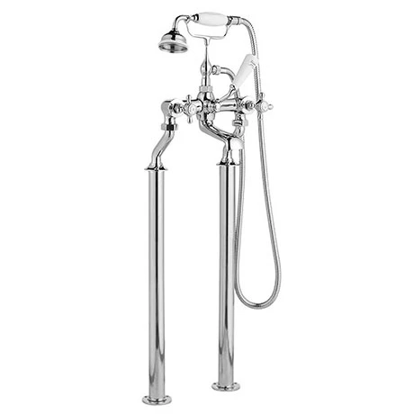 Hudson Reed Topaz Freestanding Bath Shower Mixer - Chrome Hudson Reed Topaz Freestanding Bath Shower Mixer - Chrome -Hudson Reed Shop BC304 DA311 p