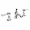 Hudson Reed Topaz Lever 3 Tap Hole Basin Mixer Tap + Pop-Up Waste -Hudson Reed Shop BC307DL PN