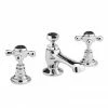 Hudson Reed Topaz Black 3 Tap Hole Basin Mixer + Pop-up Waste 2 Hudson Reed Topaz Black 3 Tap Hole Basin Mixer + Pop-up Waste -Hudson Reed Shop BC407HX PN