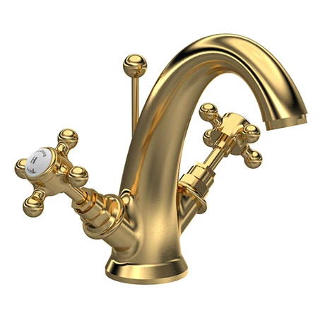 Hudson Reed Brass Topaz Crosshead Mono Basin Mixer w. Pop-Up Waste - BC805HX Hudson Reed Brass Topaz Crosshead Mono Basin Mixer W. Pop-Up Waste - BC805HX -Hudson Reed Shop BC805HX p