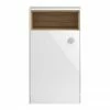 Hudson Reed Coast 600mm WC Unit With Open Shelf - Gloss White/Coco Bolo -Hudson Reed Shop BM COWCB WCOS P