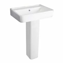 Hudson Reed - Granger 520mm Basin 1TH & Full Pedestal - CBA003