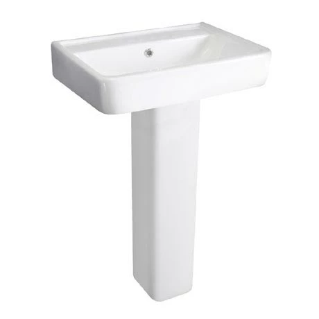 Hudson Reed - Granger 520mm Basin 1TH & Full Pedestal - CBA003 Hudson Reed - Granger 520mm Basin 1TH & Full Pedestal - CBA003 -Hudson Reed Shop CBA003 P
