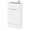 Hudson Reed Fusion Gloss White 505x260mm Compact Vanity Unit & Basin 1 Hudson Reed Fusion Gloss White 505x260mm Compact Vanity Unit & Basin -Hudson Reed Shop CBI122 p