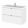 Hudson Reed Fusion 800mm Gloss White Full Depth Wall Hung 2-Drawer Unit & Basin 1 Hudson Reed Fusion 800mm Gloss White Full Depth Wall Hung 2-Drawer Unit & Basin -Hudson Reed Shop CBI131 P
