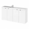 Hudson Reed Fusion 1000mm Gloss White Compact Wall Hung Unit & Basin -Hudson Reed Shop CBI143 P