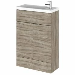 Hudson Reed Fusion Driftwood 605x260mm Compact Vanity Unit & Basin
