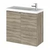 Hudson Reed 600mm Driftwood Wall Hung Compact Unit & Basin