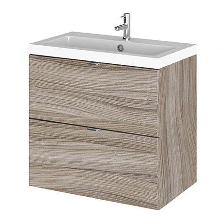 Hudson Reed 600mm Driftwood Full Depth Wall Hung 2-Drawer Unit & Basin Hudson Reed 600mm Driftwood Full Depth Wall Hung 2-Drawer Unit & Basin -Hudson Reed Shop CBI230 P1