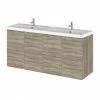 Hudson Reed 1200mm Driftwood Full Depth Wall Hung Unit & Double Basin 2 Hudson Reed 1200mm Driftwood Full Depth Wall Hung Unit & Double Basin -Hudson Reed Shop CBI233 P
