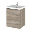 Hudson Reed Fusion 400mm Driftwood Full Depth Wall Hung Unit & Basin 2 Hudson Reed Fusion 400mm Driftwood Full Depth Wall Hung Unit & Basin -Hudson Reed Shop CBI239 P