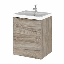 Hudson Reed Fusion 400mm Driftwood Full Depth Wall Hung Unit & Basin