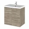 Hudson Reed Fusion 500mm Driftwood Full Depth Wall Hung 2-Door Unit & Basin -Hudson Reed Shop CBI240 P