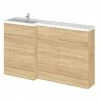 Hudson Reed Fusion 1500mm Natural Oak Combination Unit (600 Vanity, 400 Base Unit + 500 WC Unit) -Hudson Reed Shop CBI315 6 p