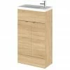 Hudson Reed Fusion Natural Oak 505x260mm Compact Vanity Unit & Basin -Hudson Reed Shop CBI322 p