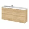 Hudson Reed Fusion 1000mm Natural Oak Compact Wall Hung Unit & Basin