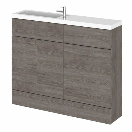Hudson Reed 1100mm Grey Avola Compact Combination Unit (600 Vanity + 500 WC unit) Hudson Reed 1100mm Grey Avola Compact Combination Unit (600 Vanity + 500 WC Unit) -Hudson Reed Shop CBI501 p
