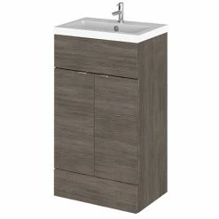 Hudson Reed Fusion Grey Avola 505x360mm Vanity Unit & Basin