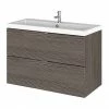 Hudson Reed Fusion 800mm Grey Avola Full Depth Wall Hung 2-Drawer Unit & Basin 2 Hudson Reed Fusion 800mm Grey Avola Full Depth Wall Hung 2-Drawer Unit & Basin -Hudson Reed Shop CBI531 P