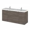 Hudson Reed 1200mm Grey Avola Full Depth Wall Hung Unit & Double Basin -Hudson Reed Shop CBI533 P