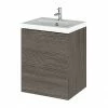 Hudson Reed Fusion 400mm Grey Avola Full Depth Wall Hung Unit & Basin 2 Hudson Reed Fusion 400mm Grey Avola Full Depth Wall Hung Unit & Basin -Hudson Reed Shop CBI539 P