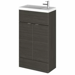 Hudson Reed Fusion Hacienda Black 505x260mm Compact Vanity Unit & Basin