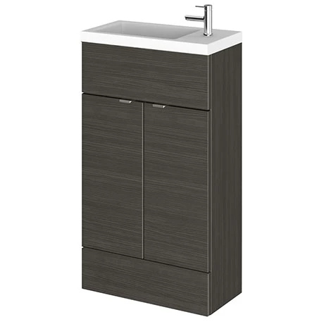 Hudson Reed Fusion Hacienda Black 505x260mm Compact Vanity Unit & Basin Hudson Reed Fusion Hacienda Black 505x260mm Compact Vanity Unit & Basin -Hudson Reed Shop CBI622 p