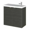 Hudson Reed 600mm Hacienda Black Wall Hung Compact Unit & Basin 1 Hudson Reed 600mm Hacienda Black Wall Hung Compact Unit & Basin -Hudson Reed Shop CBI629 P