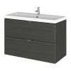 Hudson Reed Fusion 800mm Hacienda Black Full Depth Wall Hung 2-Drawer Unit & Basin 1 Hudson Reed Fusion 800mm Hacienda Black Full Depth Wall Hung 2-Drawer Unit & Basin -Hudson Reed Shop CBI631 P