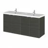 Hudson Reed 1200mm Hacienda Black Full Depth Wall Hung Unit & Double Basin 1 Hudson Reed 1200mm Hacienda Black Full Depth Wall Hung Unit & Double Basin -Hudson Reed Shop CBI633 P
