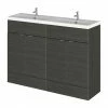Hudson Reed Fusion 1200mm Black Full Depth Floorstanding Unit & Double Basin 2 Hudson Reed Fusion 1200mm Black Full Depth Floorstanding Unit & Double Basin -Hudson Reed Shop CBI634 P