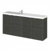 Hudson Reed 1200mm Hacienda Black Wall Hung Compact Combination Unit (600 Vanity X 2) 2 Hudson Reed 1200mm Hacienda Black Wall Hung Compact Combination Unit (600 Vanity X 2) -Hudson Reed Shop CBI635 P
