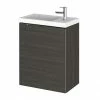 Hudson Reed 400mm Hacienda Black Wall Hung Compact Unit & Basin -Hudson Reed Shop CBI637 P