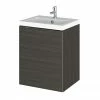 Hudson Reed Fusion 400mm Hacienda Black Full Depth Wall Hung Unit & Basin