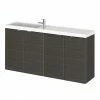 Hudson Reed Fusion 1000mm Hacienda Black Compact Wall Hung Unit & Basin