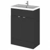 Hudson Reed Fusion Gloss Grey 605x360mm Vanity Unit & Basin -Hudson Reed Shop CBI907 p