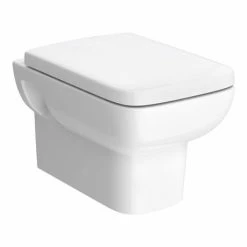 Hudson Reed Arlo Square Wall Hung Pan With Top-Fix Soft Close Seat - CPA005