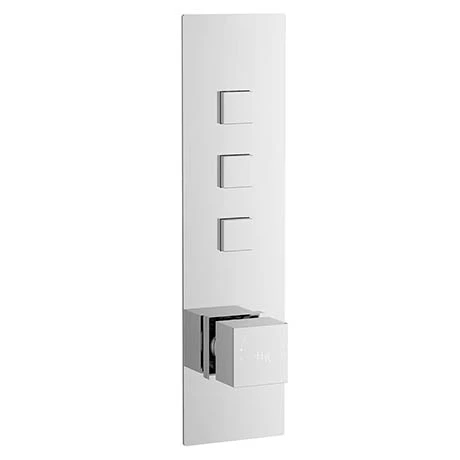Hudson Reed Ignite Square Three Outlet Push-Button Thermostatic Shower Valve Chrome - CPB3312 Hudson Reed Ignite Square Three Outlet Push-Button Thermostatic Shower Valve Chrome - CPB3312 -Hudson Reed Shop CPB3312 P