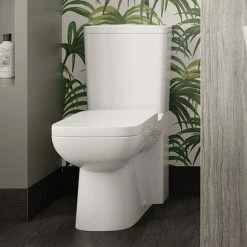 Hudson Reed Arlo Flush To Wall Toilet + Soft Close Seat
