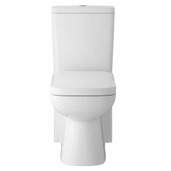 Hudson Reed Arlo Compact Flush To Wall Toilet + Soft Close Seat