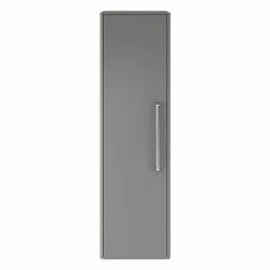 Hudson Reed Solar 350mm Wall Hung Tall Unit - Cool Grey - CUR262